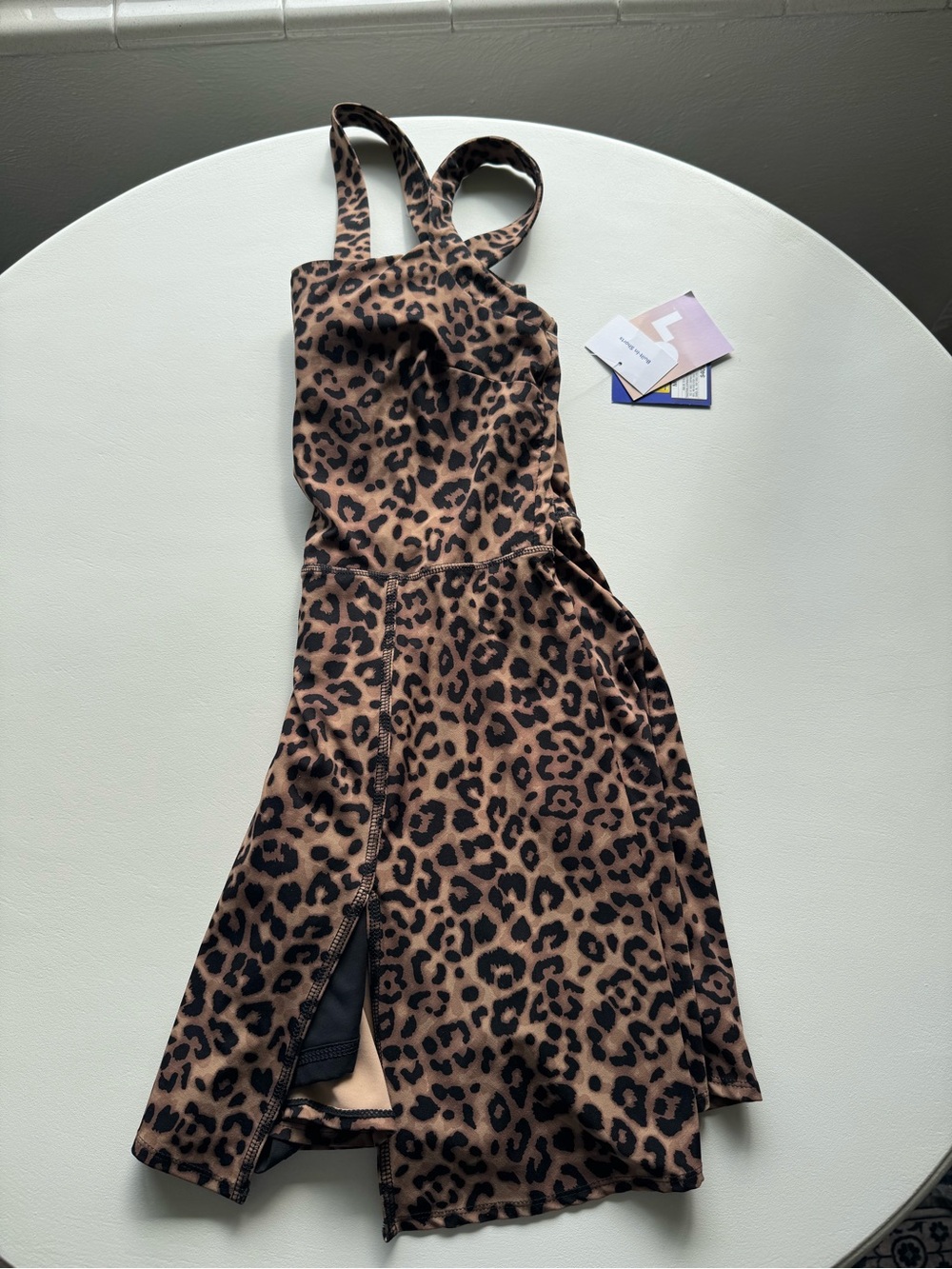 JoyLab Leopard-Print Strappy Dress - Brown & Black - Picture 8 of 8